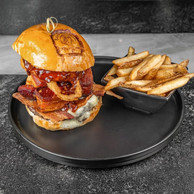 Triple Bacon Burger.