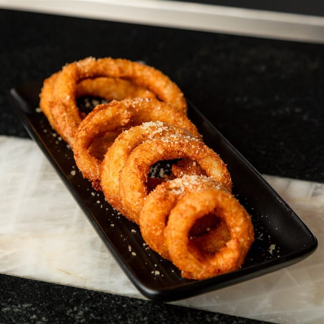 Beer Battered Onion Rings.