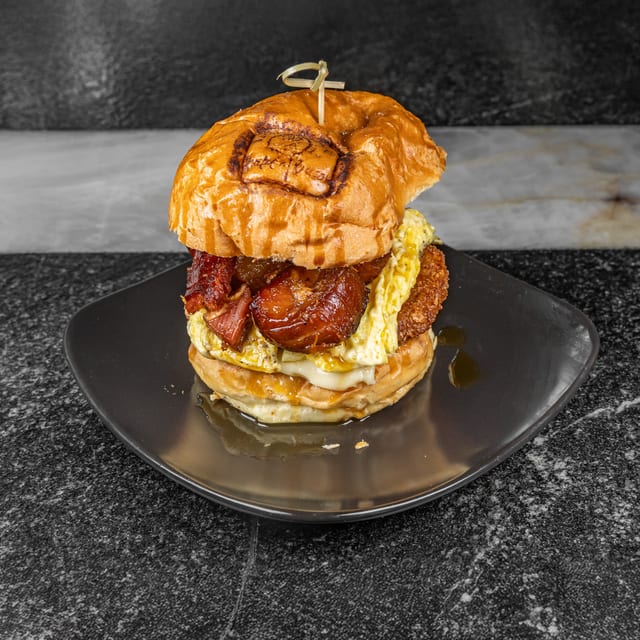 Bake'n Bacon Egg & Cheese Sandwich.